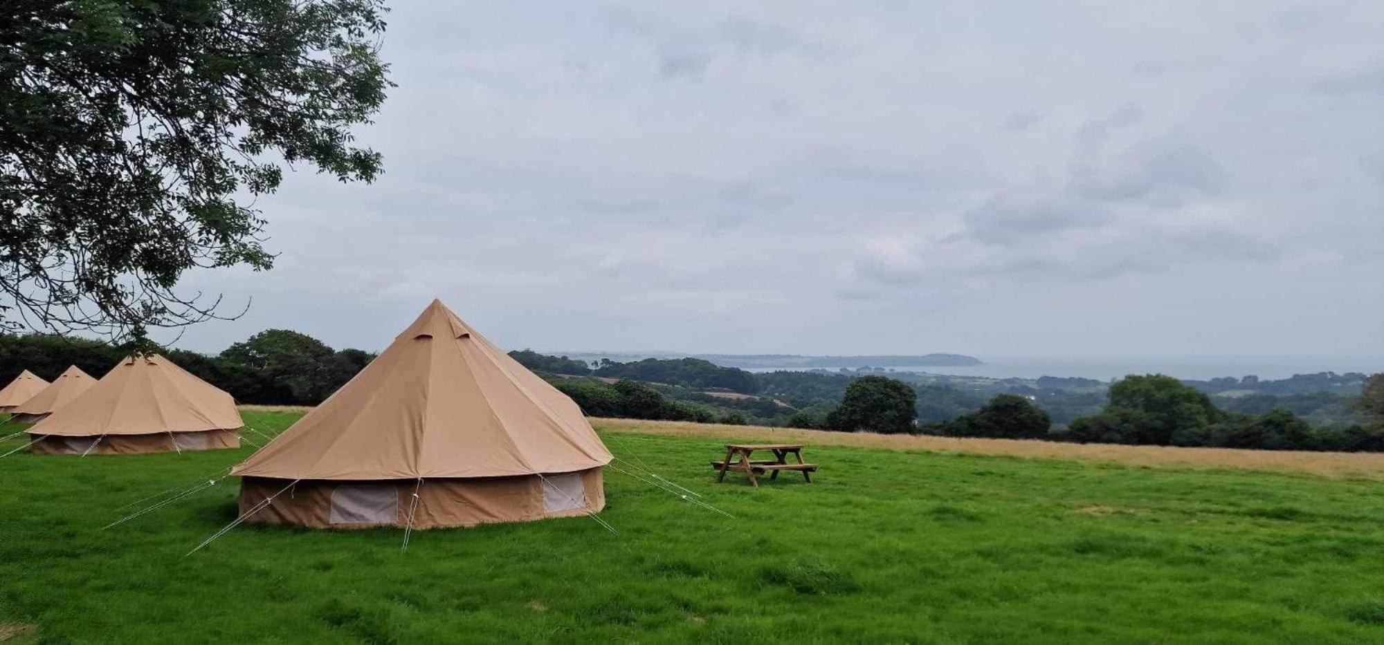 Fully Furnished Bell Tent 3 Teluk Carlyon Luaran gambar